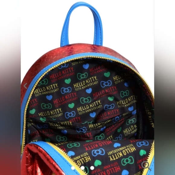 NEW Loungefly Sanrio Hello Kitty 50th Anniversary Coin Bag Backpack - Picture 12 of 13